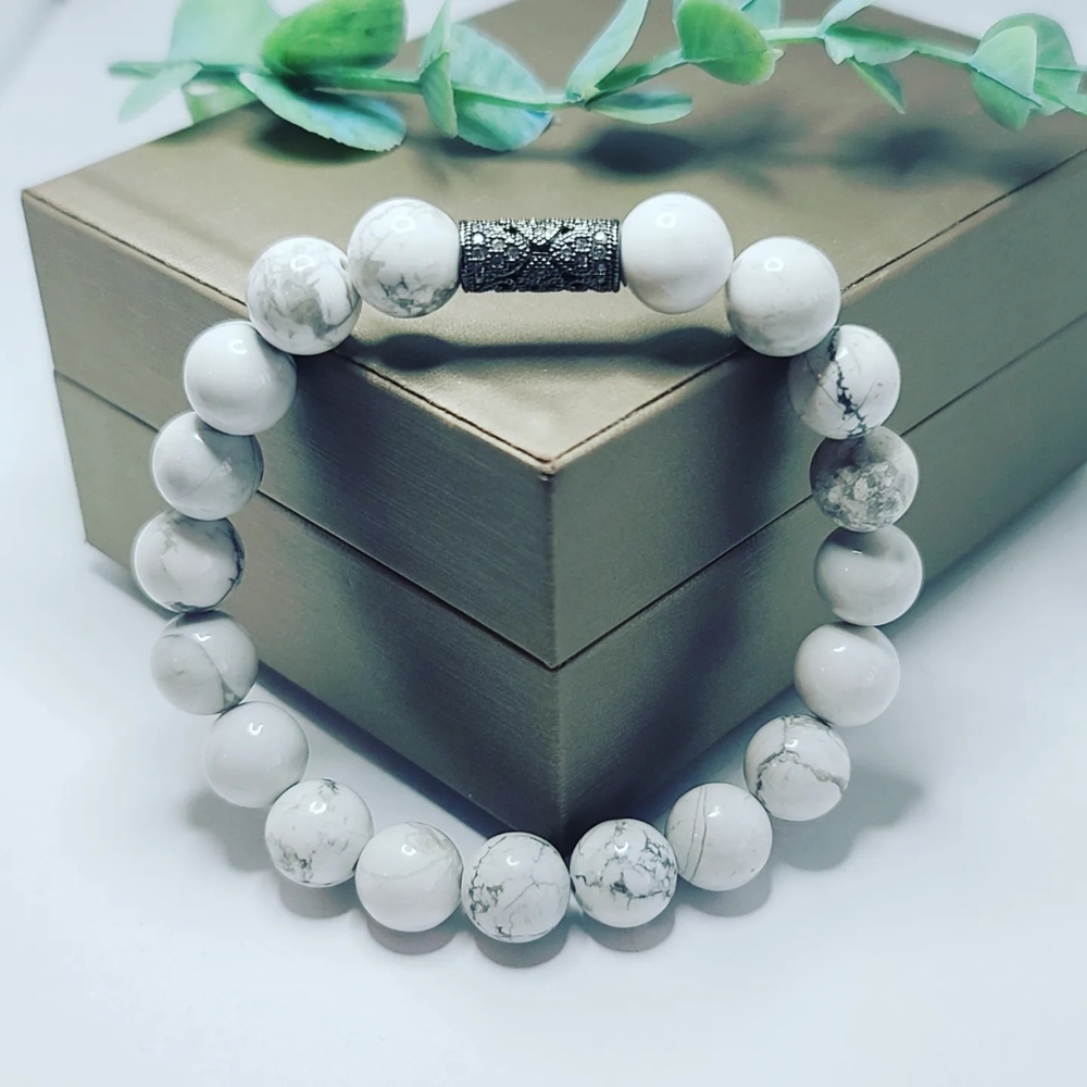 Howlite bracelet - Picture 5 of 5